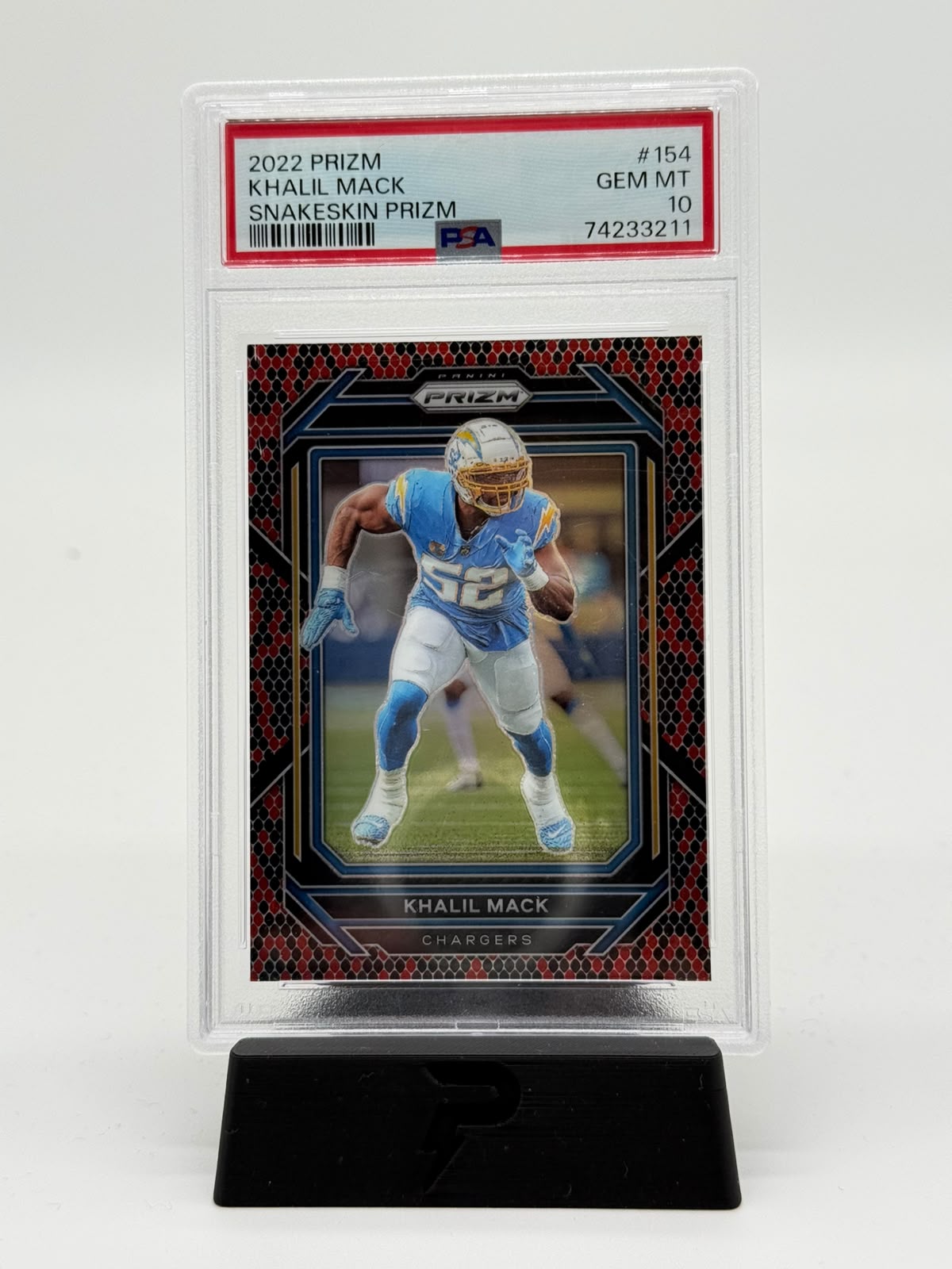 2022 Panini Prizm Khalil Mack PSA 10