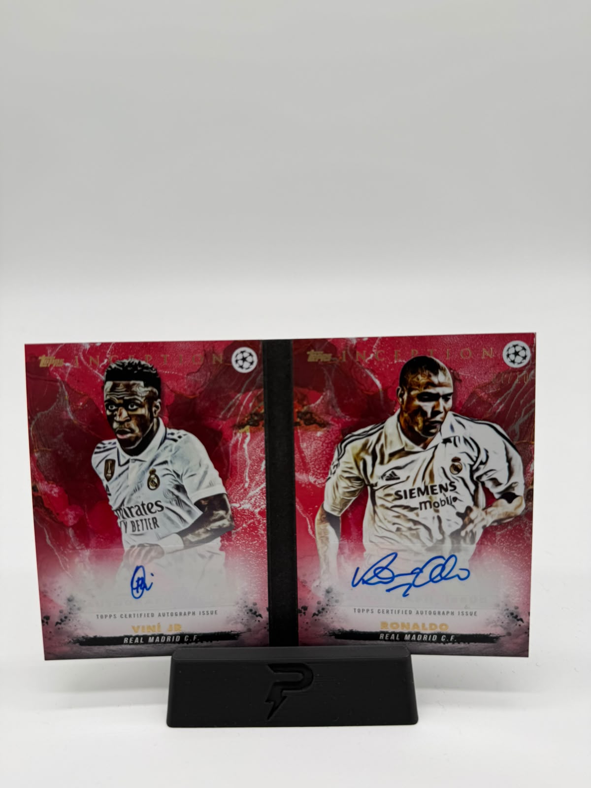 2023 Topps UEFA Inception Ronaldo/Vini Jr. Dual Auto 07/10