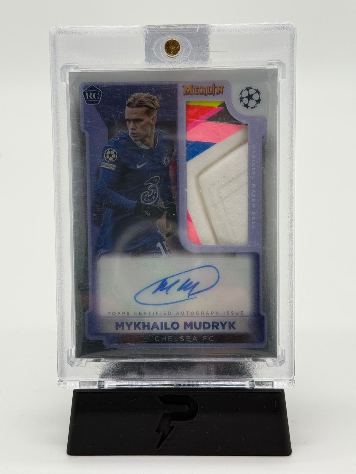 2022/23 Topps UCC Merlin Mykhailo Mudryk Ball Signature