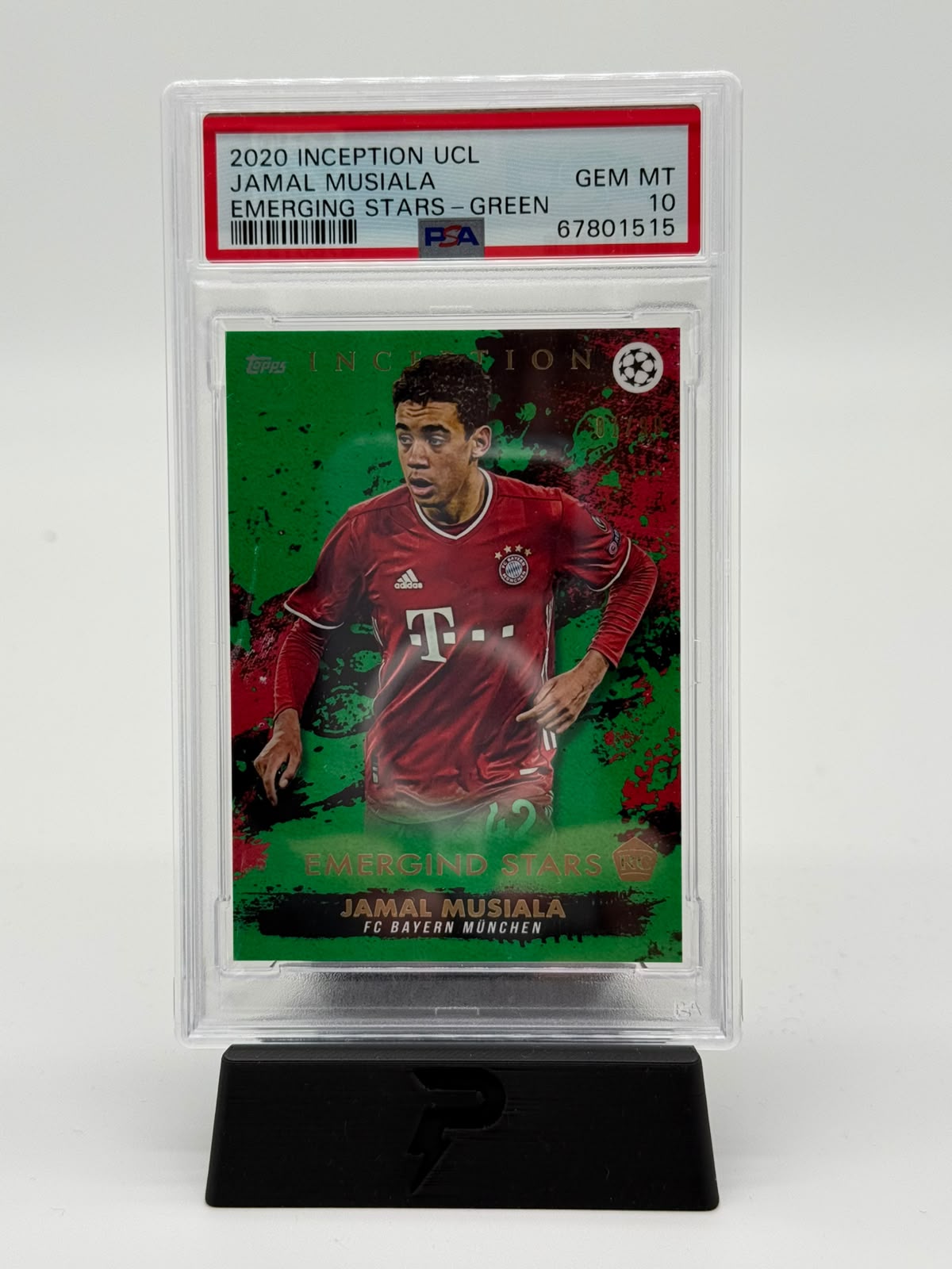 2020 Topps Inception UCL Jamal Musiala 81/99 PSA 10