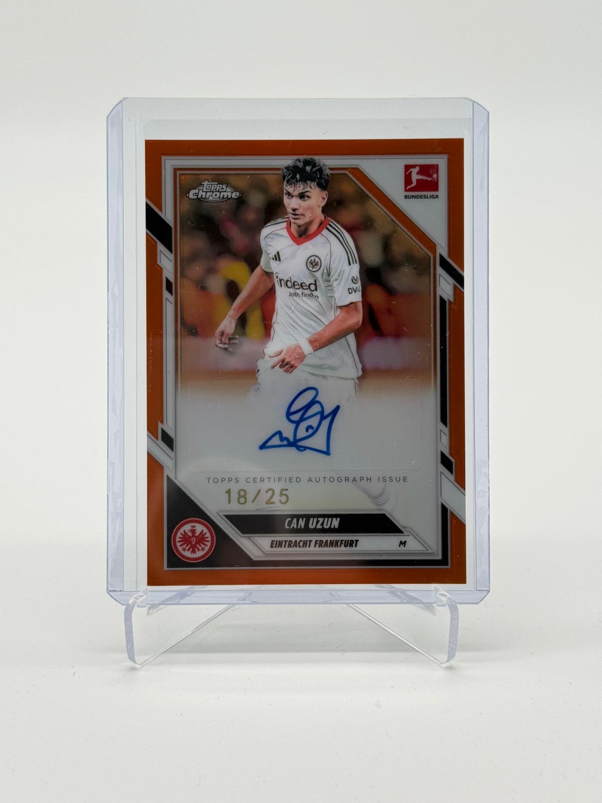 2026 Topps Chrome Bundesliga Can Uzun Autogramm 18/25