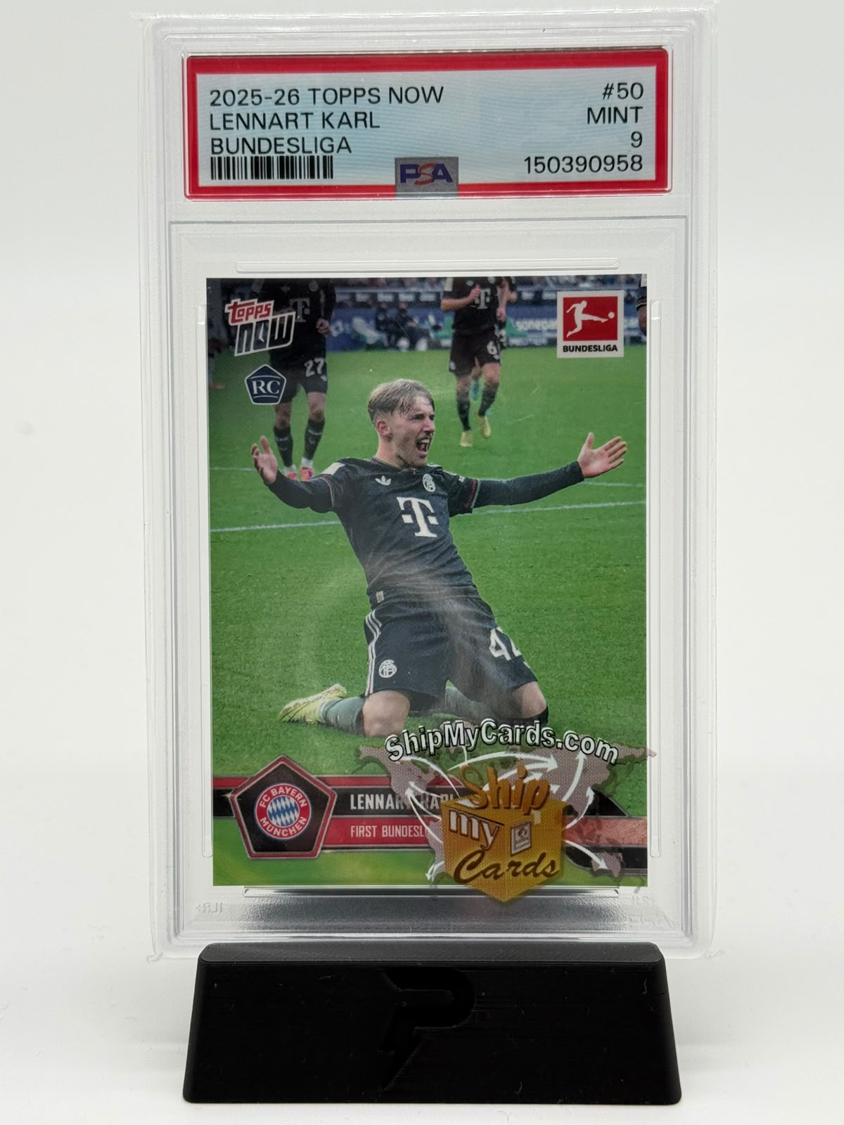 2025-26 Topps Now Bundesliga Lennart Karl PSA 9