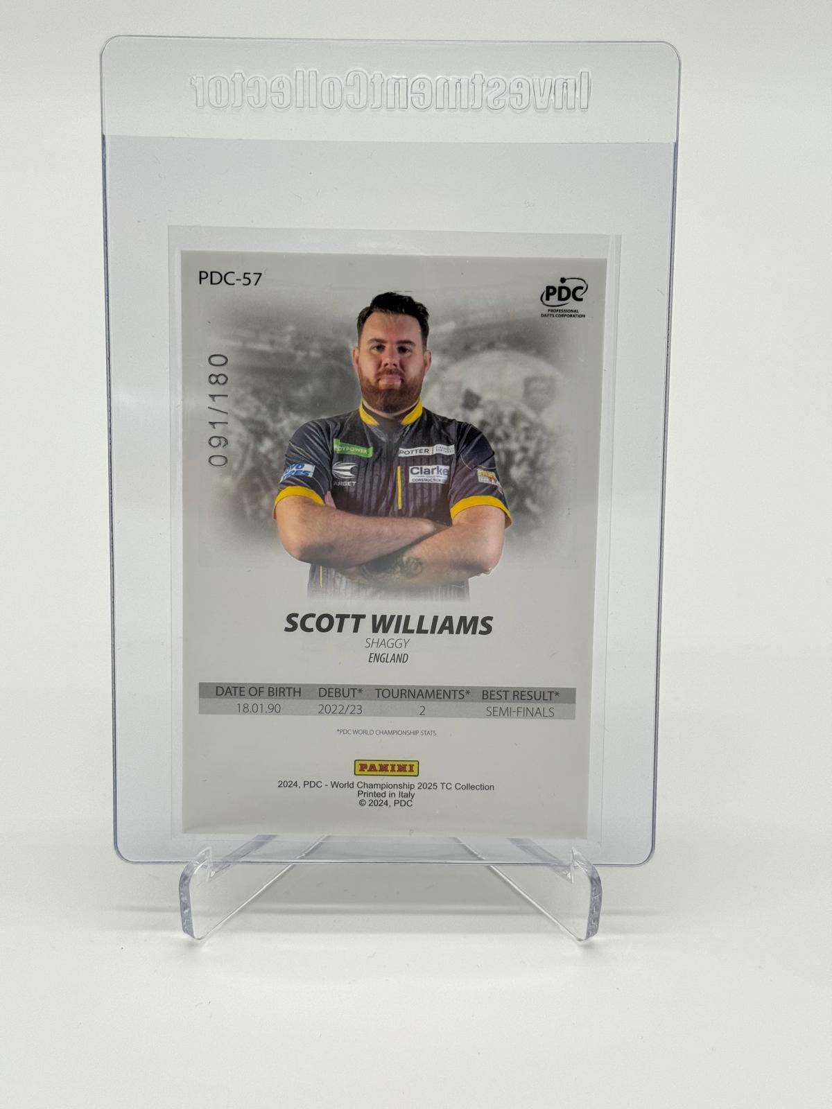 2024 Panini PDC Scott Williams /180