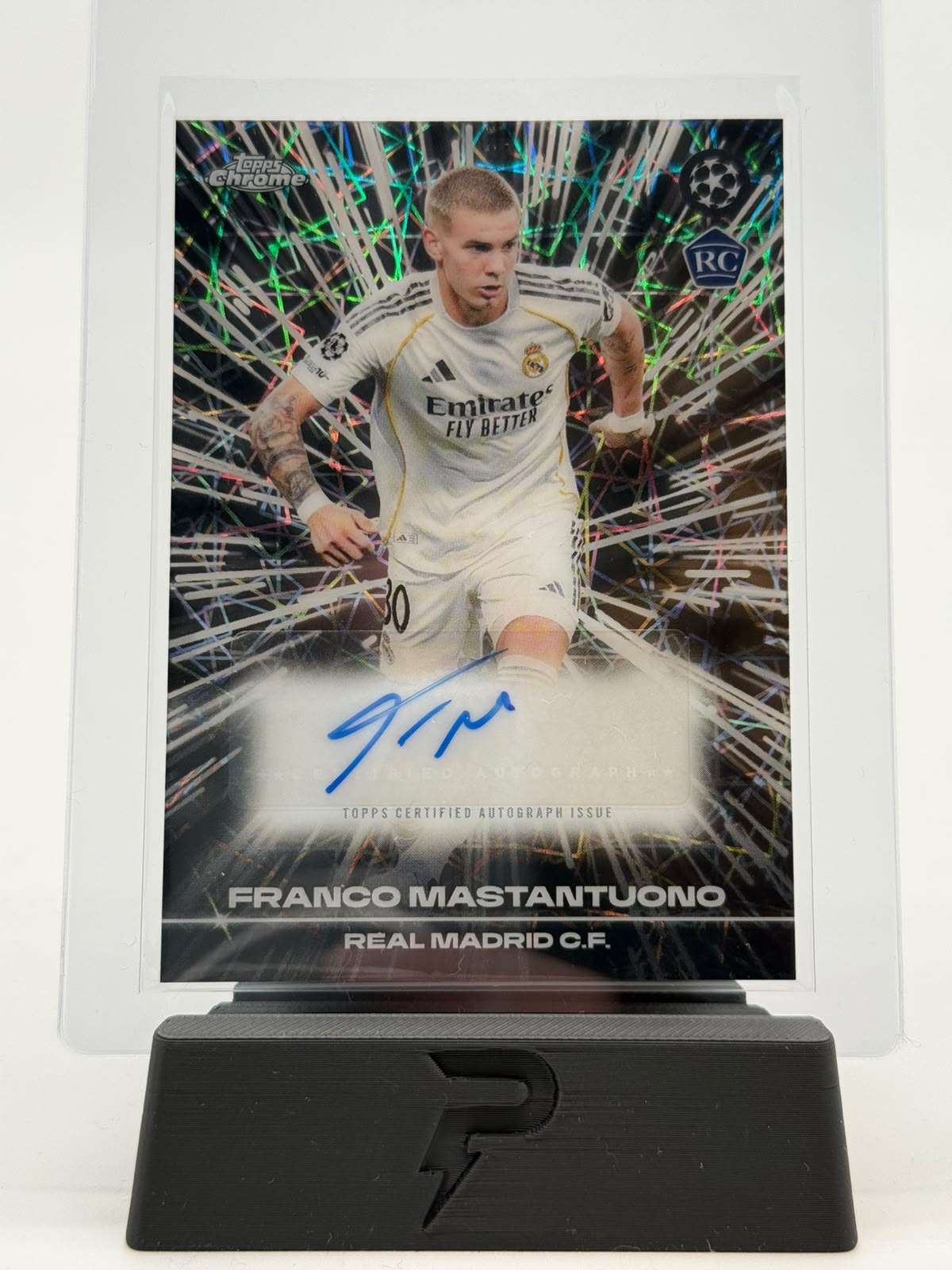 2026 Topps UCC Chrome Franco Mastantuono Black Lazer Auto