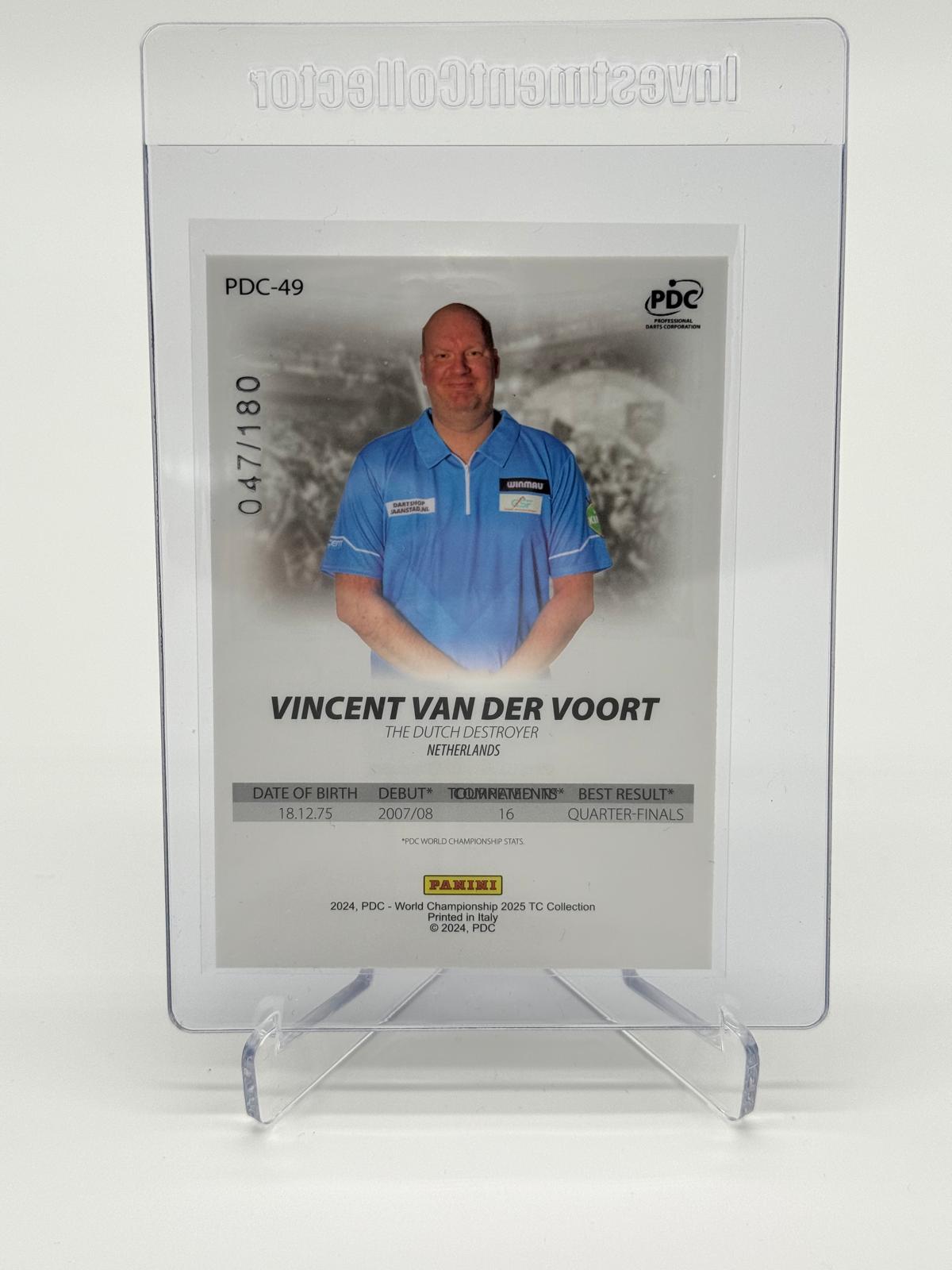 2024 Panini PDC Vincent Van der Voort /180
