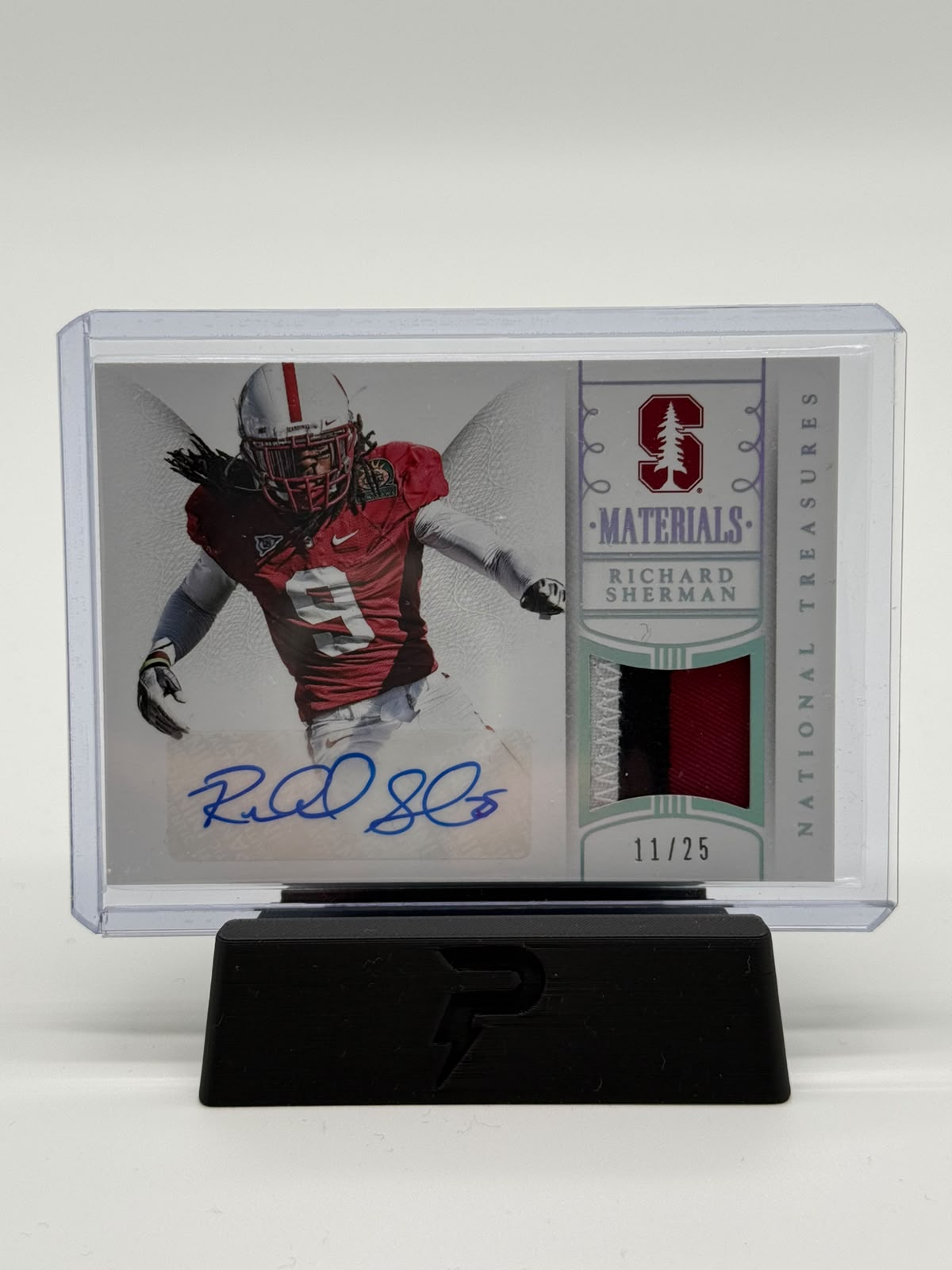 2015 Panini National Treasures Richard Sherman Relic/Auto 11/25
