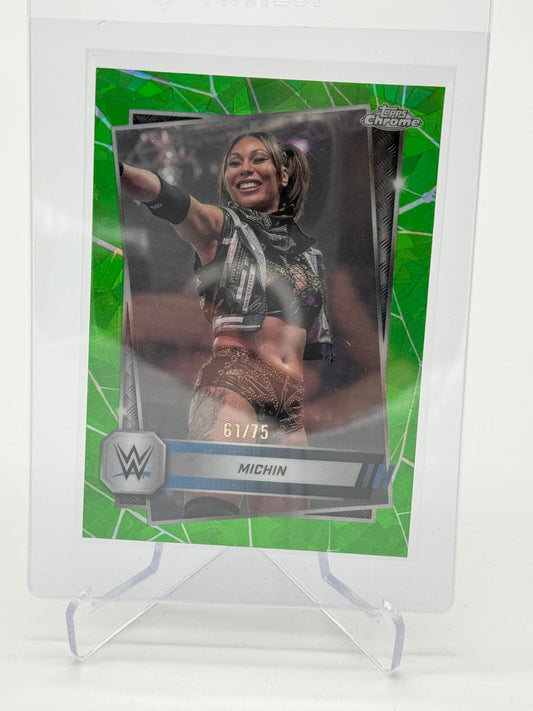 2025 Topps Chrome WWE Sapphire Michin /75