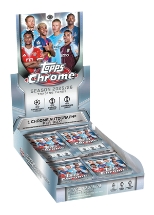 1x EINZELPACK 2025-26 Topps Chrome UCC Hobby Box (LIVEBREAK)