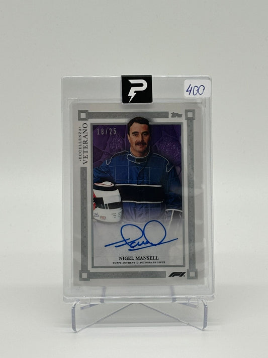 Topps F1 Eccellenza Nigel Mansell Auto /25