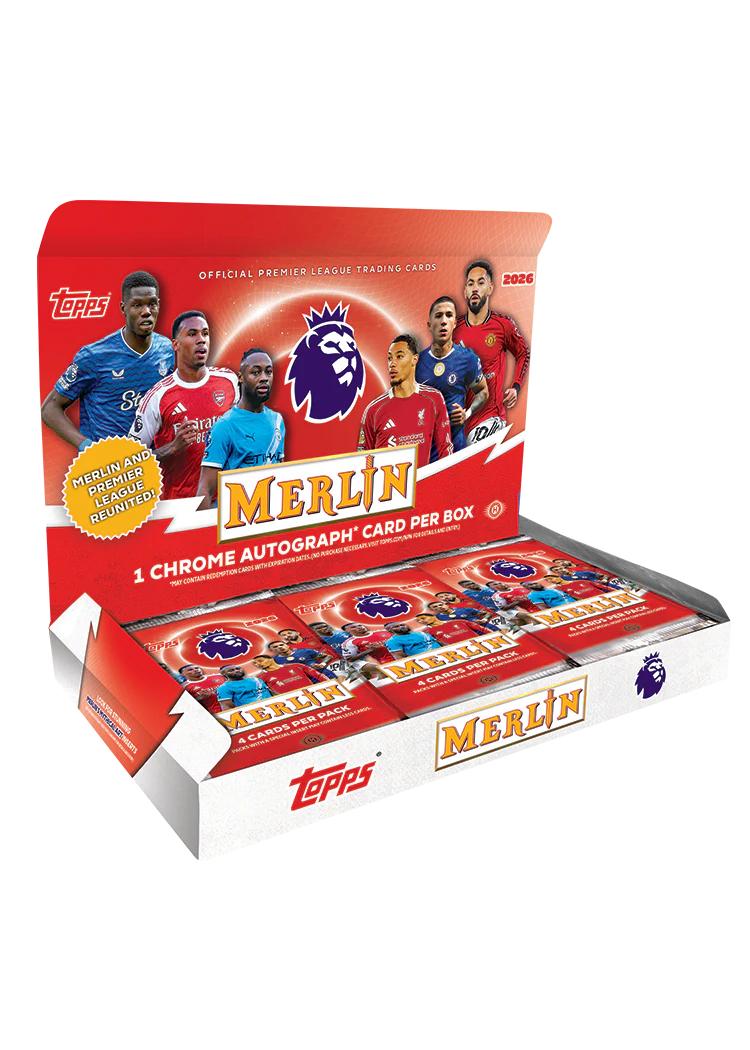 1x EINZELPACK 2026 Topps Merlin Premier League Hobby Box (LIVEBREAK)