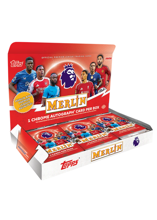 1x EINZELPACK 2026 Topps Merlin Premier League Hobby Box (LIVEBREAK)