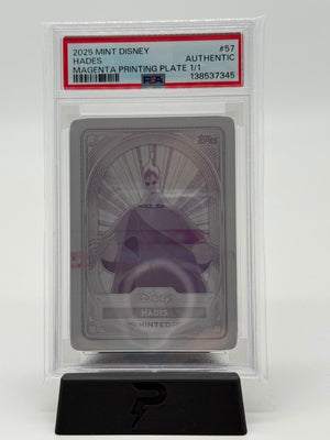 2025 Mint Disney Hades Magenta Printing Plate 1/1 PSA Authentic