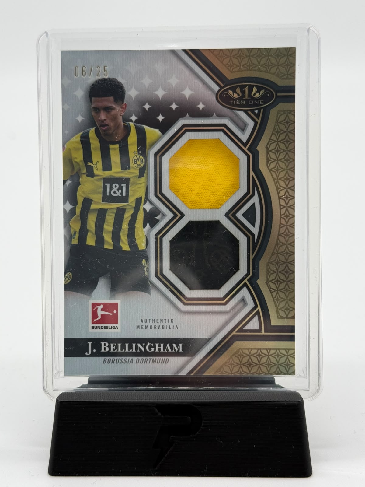2022-23 Topps Tier One Bundesliga Jude Bellingham 06/25 Dual-Patch