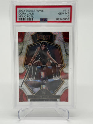 2023 Panini Select WWE Cora Jade Mojo FOTL 2/4 PSA 10