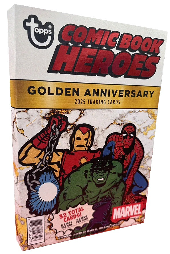 1x EINZELPACK 2025 Topps Marvel Comic Book Heroes 1975 Golden Anniversary Hobby Box (LIVEBREAK)