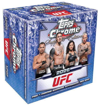2026 Topps Chrome UFC Sapphire Hobby Box