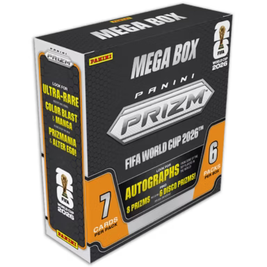 2026 Panini Prizm FIFA World Cup Soccer NPP Mega Box Retail Factory Sealed