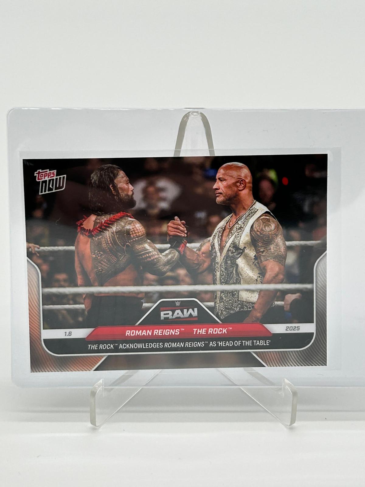 2025 Topps Now Roman Reigns & The Rock