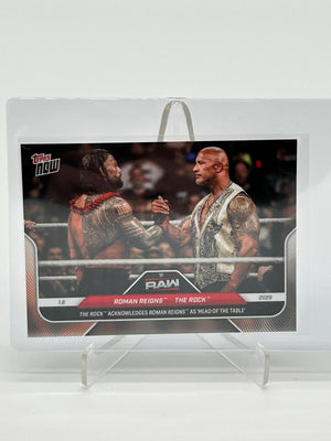 2025 Topps Now Roman Reigns & The Rock