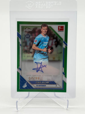 2026 Topps Chrome Bundesliga Fisnik Asllani Autogramm 07/99 RC