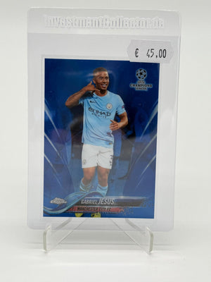 2017 Topps Chrome UCL Gabriel Jesus /150 Blue