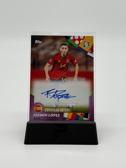 2024 Topps Platinum Euro 2024 European Future Rainbow Fermin Lopez 11/25 Auto