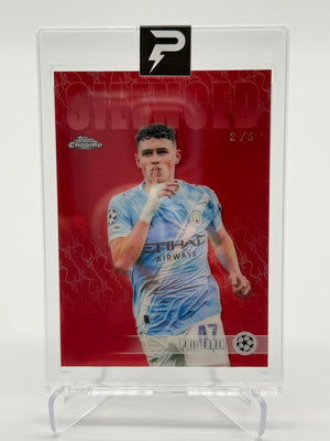 2026 Topps Chrome UCC Phil Foden Silenced 2/5