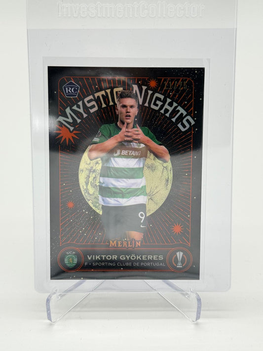 2023-24 Topps Merlin Chrome Viktor Gyökeres RC /25 Mystic Nights