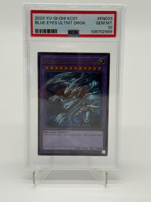 2024 YU-GI-OH! KC01-EN033 Blue-Eyes Ultimate Dragon PSA 10
