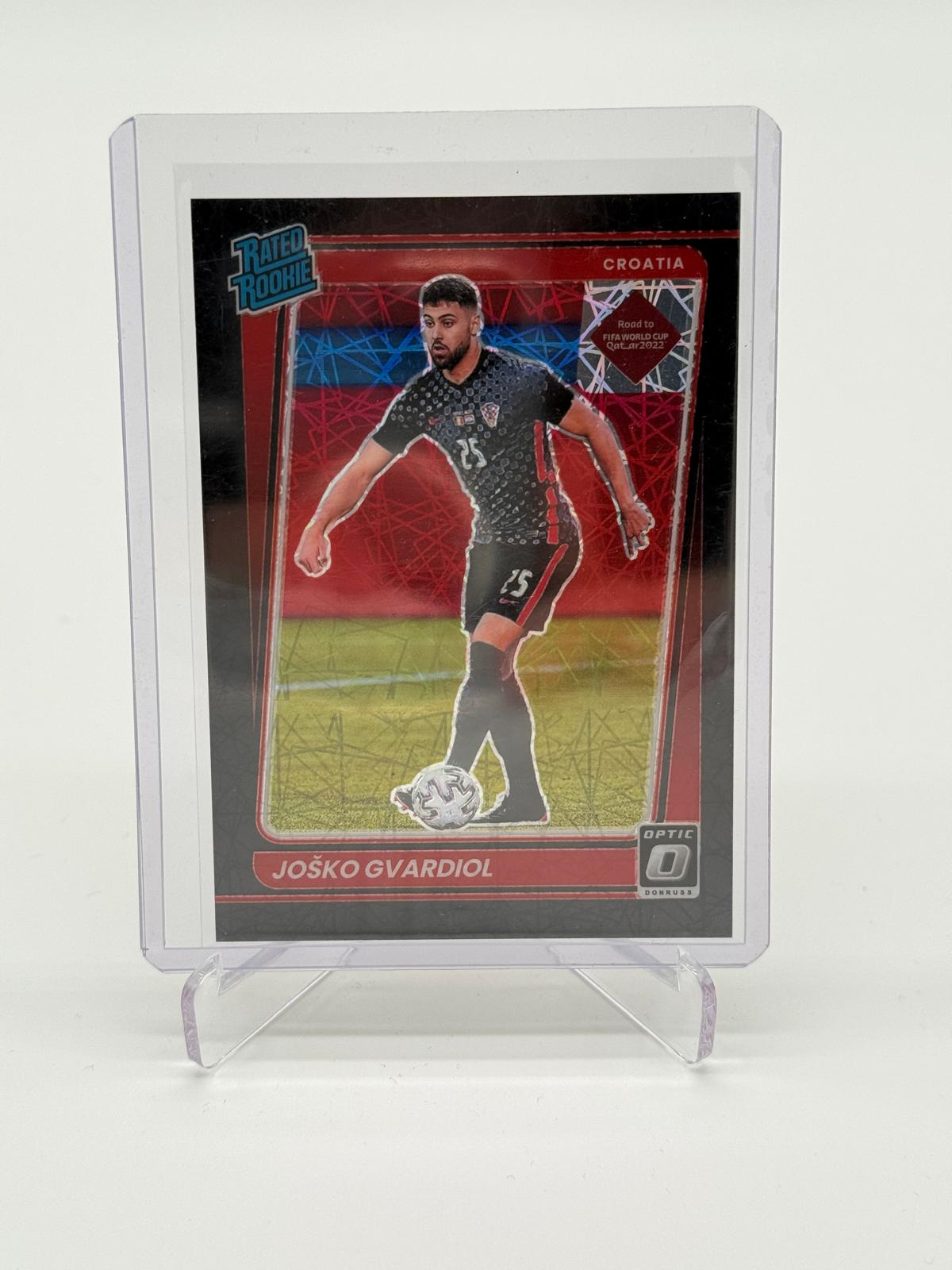 2021-22 Panini Donruss Soccer Josko Gvardiol Rated Rookie Black Velocity /25