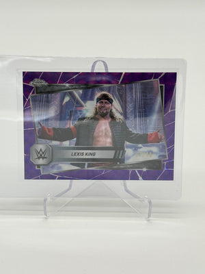 2025 Topps Chrome WWE Lexis King Purple Geometric /10