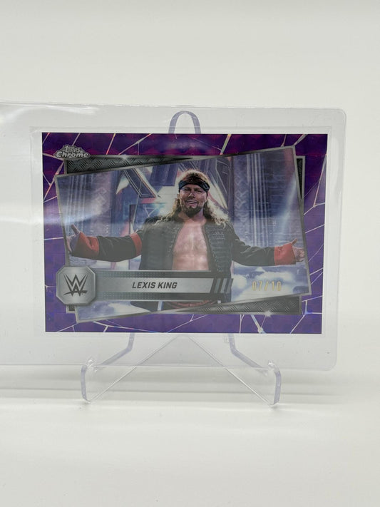 2025 Topps Chrome WWE Lexis King Purple Geometric /10