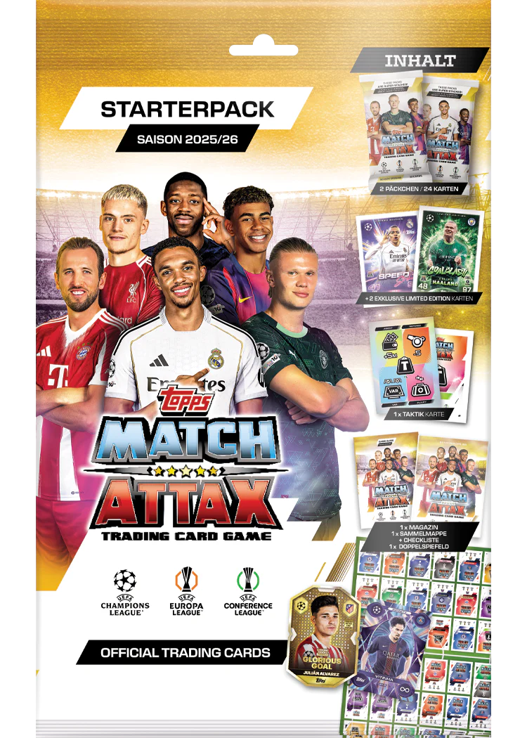 2025-26 Topps UCC Match Attax Starter Pack (SEALED)