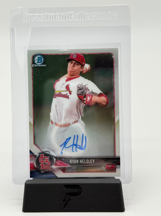 2018 Bowman Chrome Baseball Ryan Helsley Auto