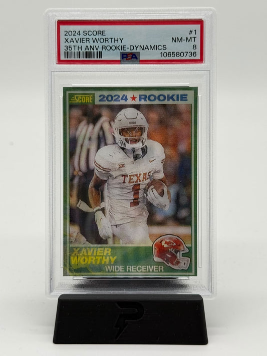 2024 Score Xavier Worthy PSA 8