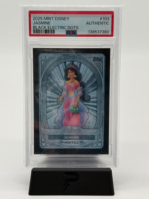 2025 Mint Disney Jasmine Black Electric Dots 06/10 PSA Authentic