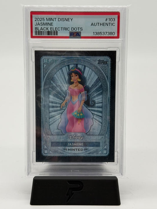 2025 Mint Disney Jasmine Black Electric Dots 06/10 PSA Authentic