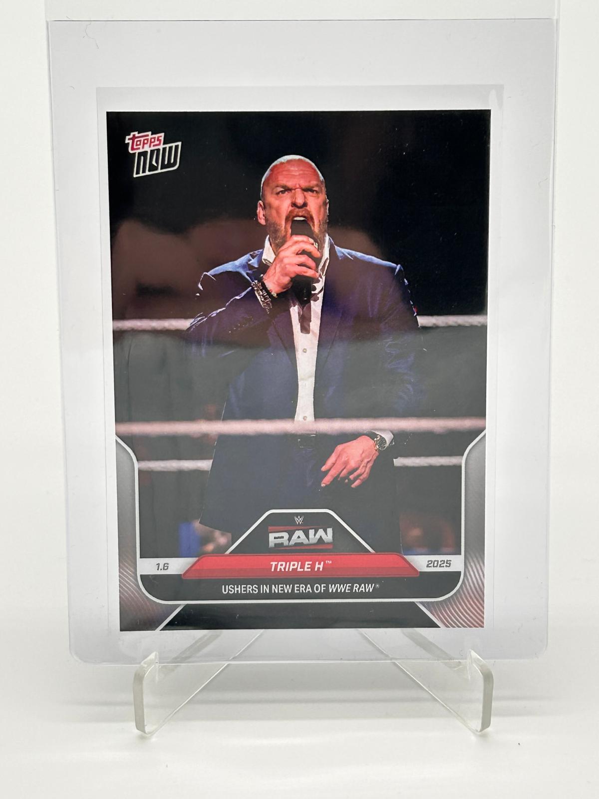 2025 Topps Now Triple H Ushers in New Era of WWE Raw
