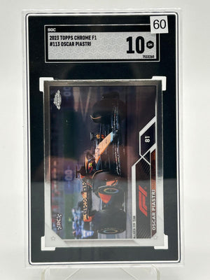 2023 Topps Chrome F1 - Oscar Piastri SGC 10