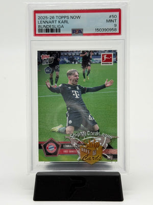 2025-26 Topps Now Bundesliga Lennart Karl PSA 9