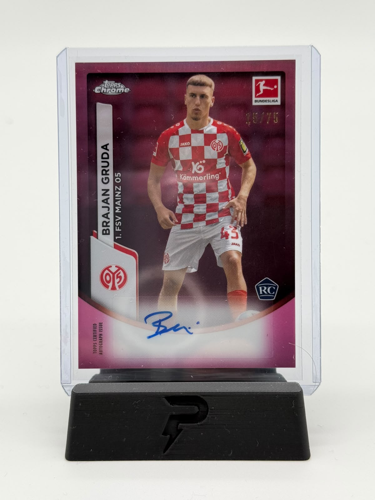 2023-24 Topps Chrome Bundesliga Brajan Gruda Auto 15/75