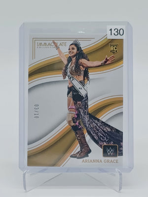 2023 Panini WWE Immaculate Arianne Grace RC /10