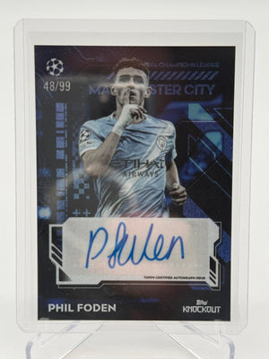 2026 Topps Knockout Phil Foden Autogramm 48/99