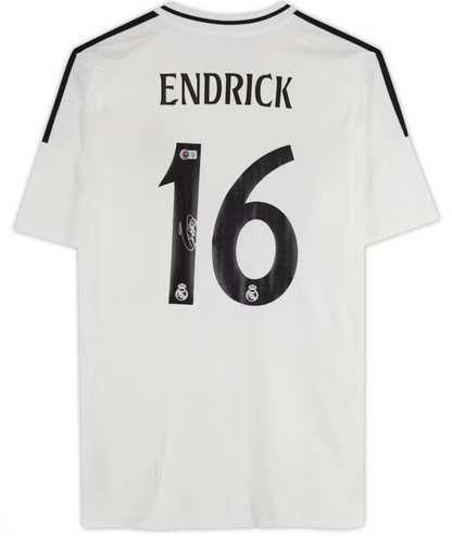 Endrick Real Madrid Autogrphed Fanatics Authentic White Jersey