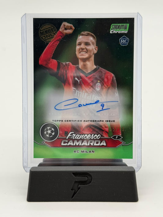 2024 Topps Stadium Club Chrome Francesco Camarda Auto 55/99