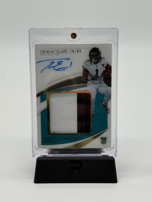 2021 Panini Immaculate Travis Etienne Jr. Relic/Auto 18/99