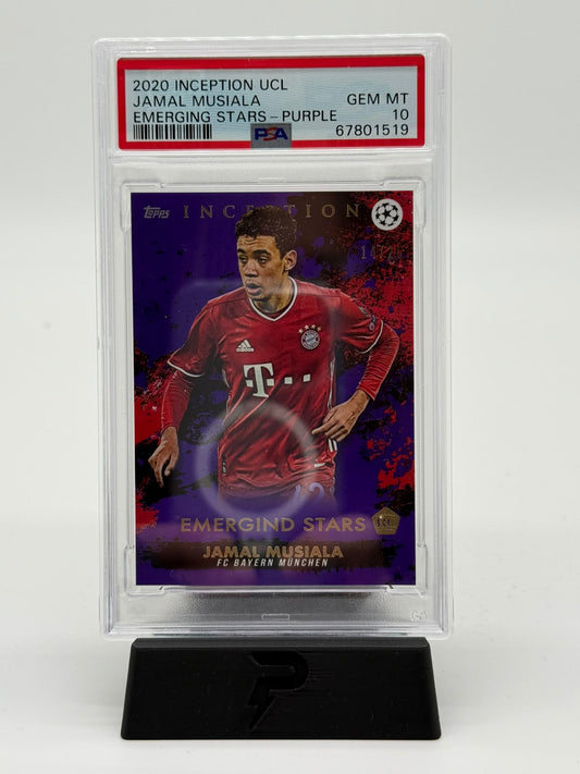2020 Topps Inception UCL Jamal Musiala 14/25 PSA 10
