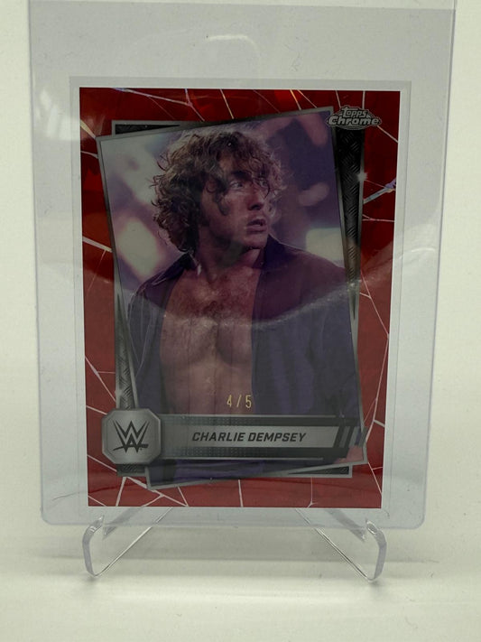 2025 Topps Chrome WWE Sapphire Charlie Dempsey /5