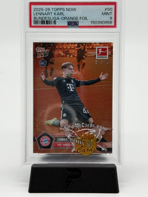 2025-26 Topps Now Bundesliga Lennart Karl 20/25 PSA 9