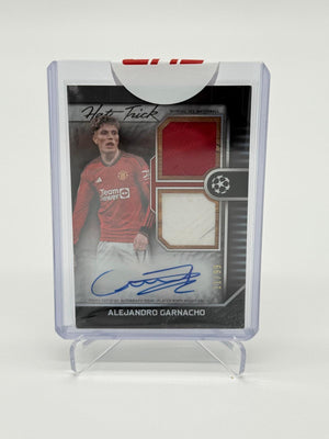 2023-24 Topps Museum Alejandro Garnacho Hat-Trick Auto Relic /99